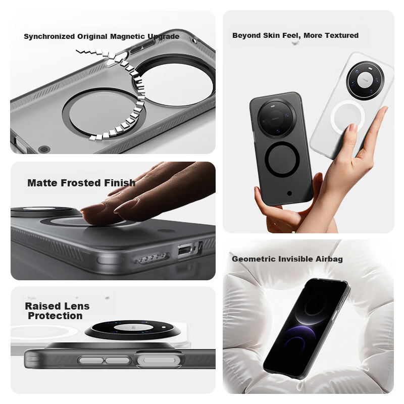 W&P Hall Magnetic Turbo Case for Huawei Mate80 Pro Max