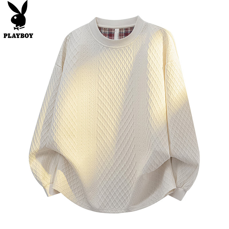 PLAYBOY Men's Long Sleeve T-Shirt - Trendy Autumn Winter Top