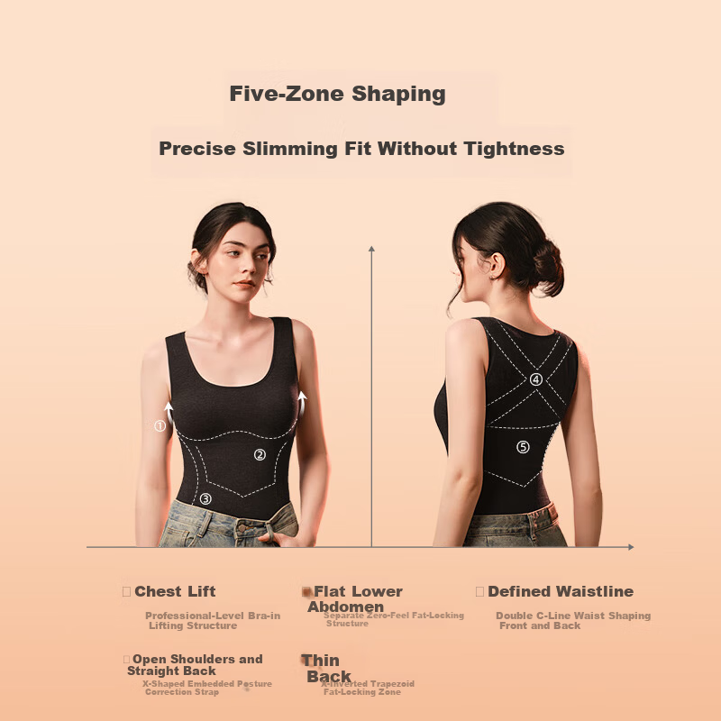 LUCKMEEY Wool Warmth Thermal Underwear for Women with Chest Pad