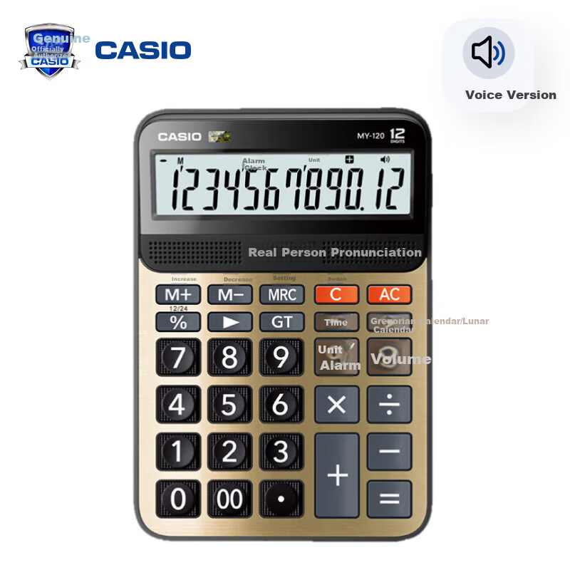 Casio Voice Calculator MY-120 Golden Dragon