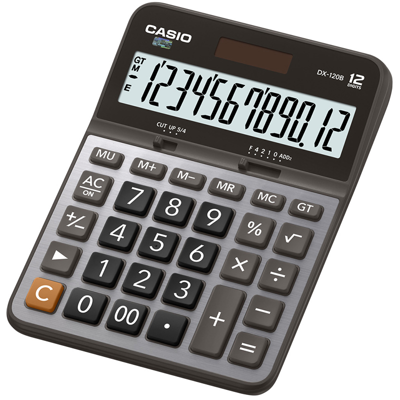 Casio DX-120B Business Calculator - Silent Desktop Model