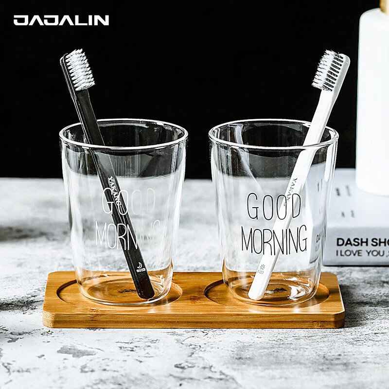 JAJALIN Minimalist Glass Mouthwash Cup