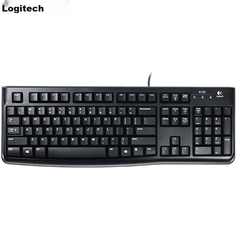 Logitech K120 Wired Keyboard - Full-Size Office Keyboard