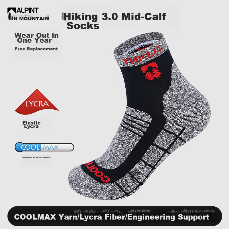 ALPINT MOUNTAIN Ermont Hiking Socks for Men