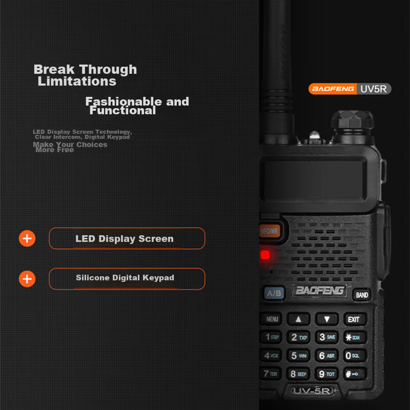 BAOFENG UV-5R Upgraded Walkie-Talkie
