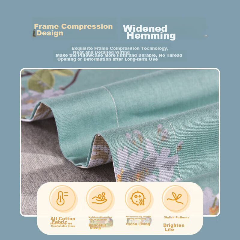 AVIVI Pure Cotton Pillowcase Pair