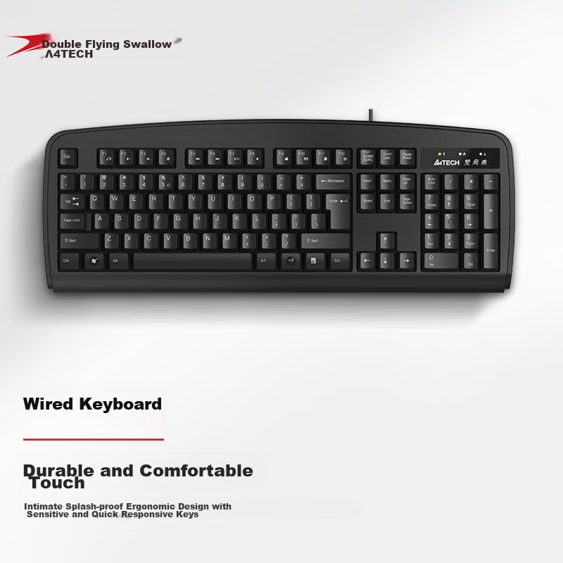 A4TECH KB-8PS2 104-Key PS/2 Keyboard