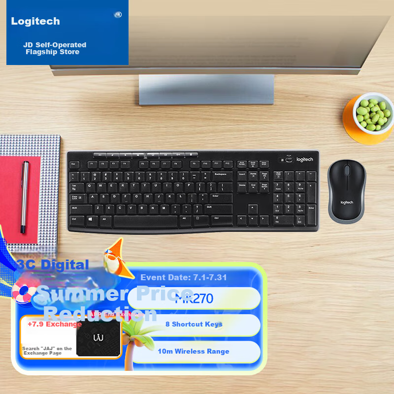 Logitech MK270 Wireless Keyboard and Mouse Combo