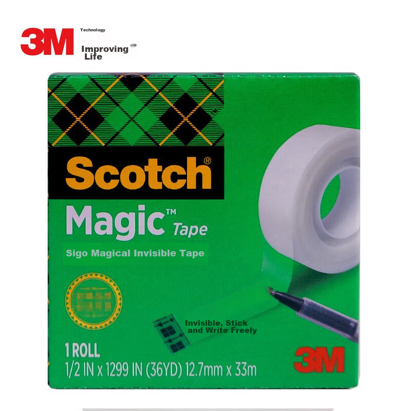 3M Scotch Invisible Tape Frosted Transparent