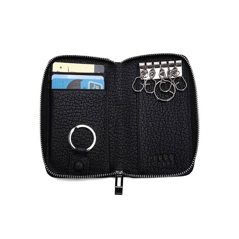 ELLE HOMME Business Men's Key Pouch with Card Holder