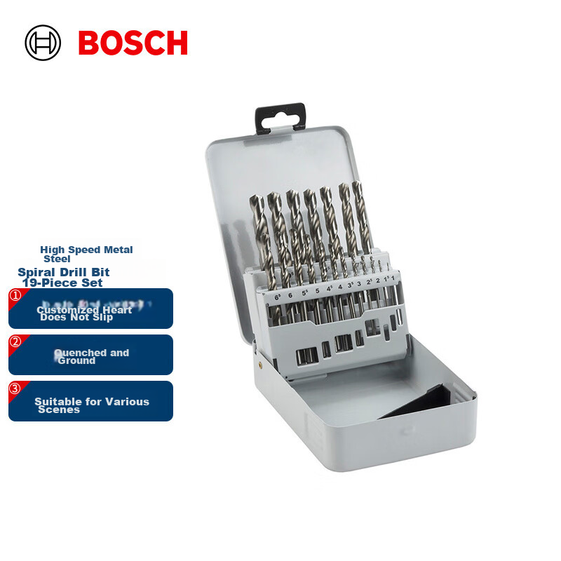 BOSCH High-Speed Diamond Core Drill Bit Set - 19-Piece Steel Rail Drilling Kit
