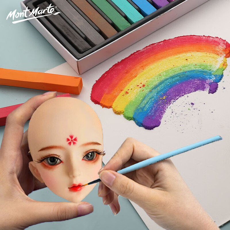 Mont Marte 12-Color Pastel Pencil Set