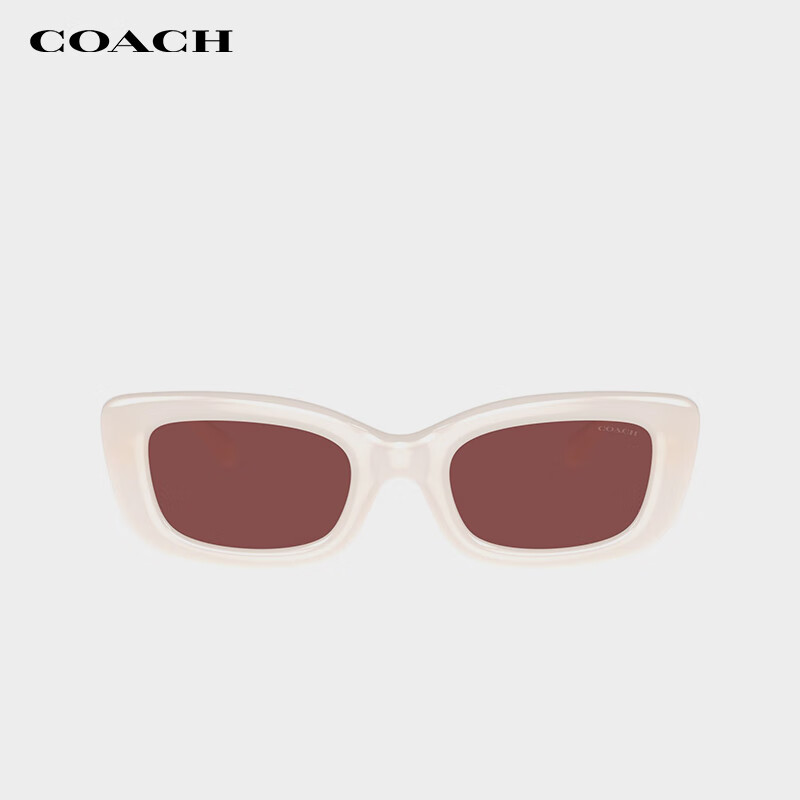 COACH Women's Red Rectangle Sunglasses 0HC8390U58057551