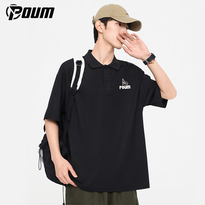 POUM Men's Casual Polo T-Shirt