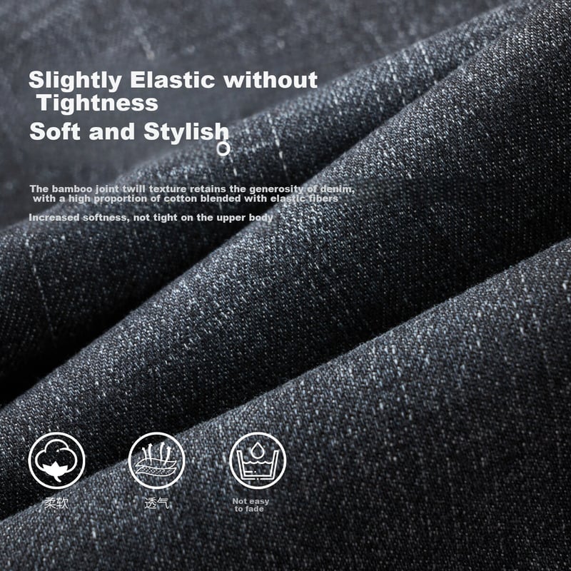 DANCING WOLVES Stretchy Fashion Washed Jeans Men