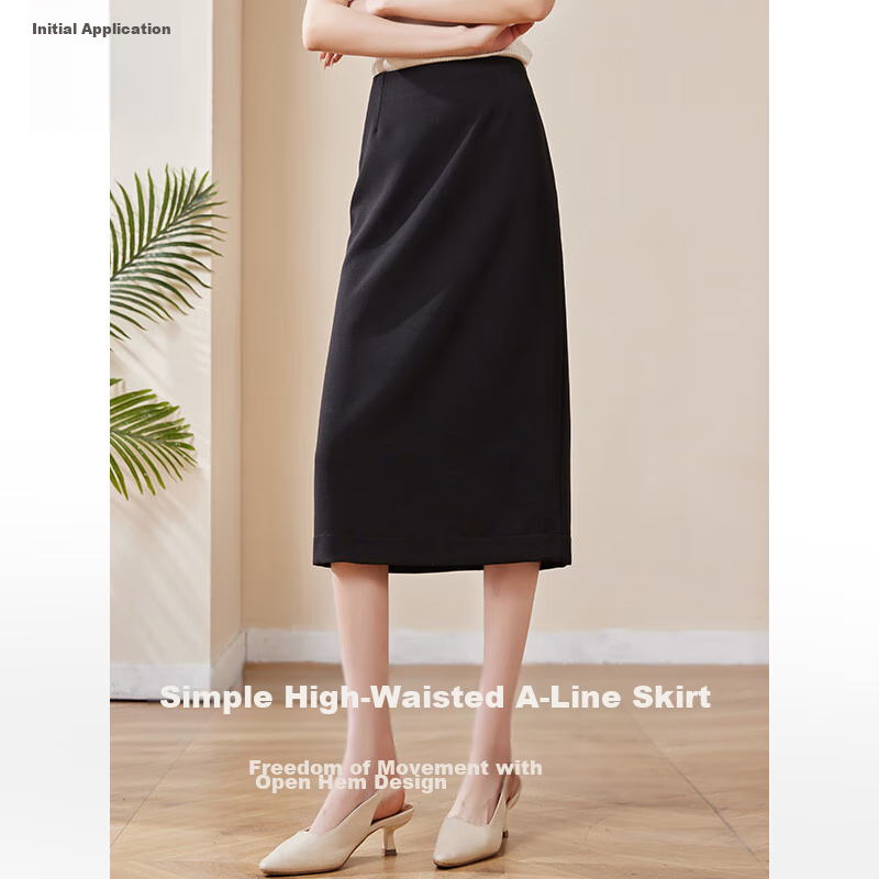 Chu Shen Spring Autumn High-Waisted Skirt