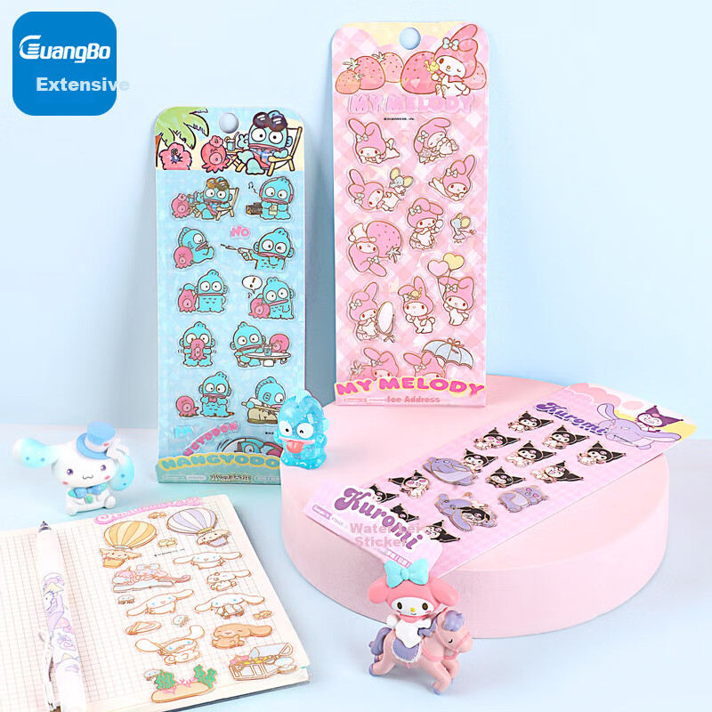 GuangBo X Sanrio Clownfish Crystal Stickers - DIY Princess Alien Sticker