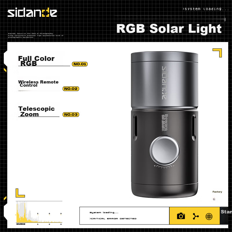 Sidande LED Hair Light RGB