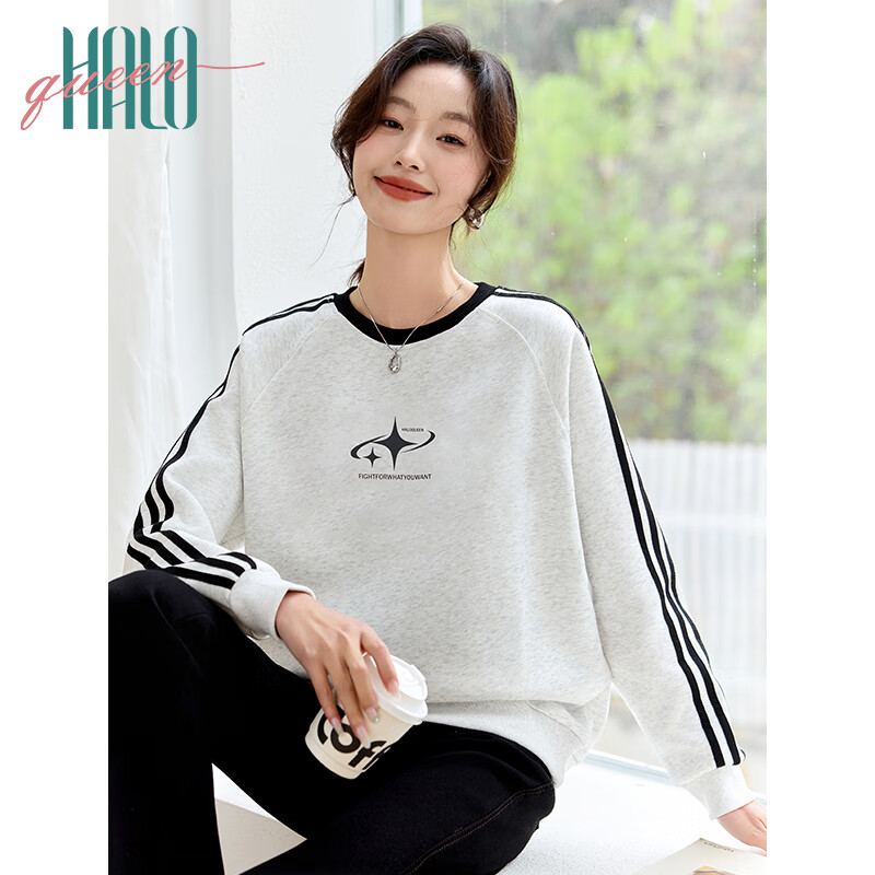 Halo Queen Women's Striped Sweatshirt