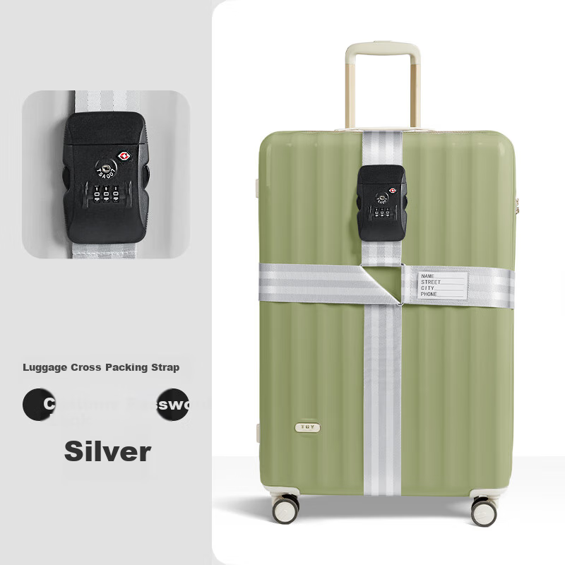 BADIGAO Luggage Reinforcement Strap with Customs Lock