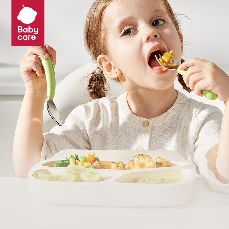 Babycare Baby Spoon & Fork Set - 316L Stainless Steel