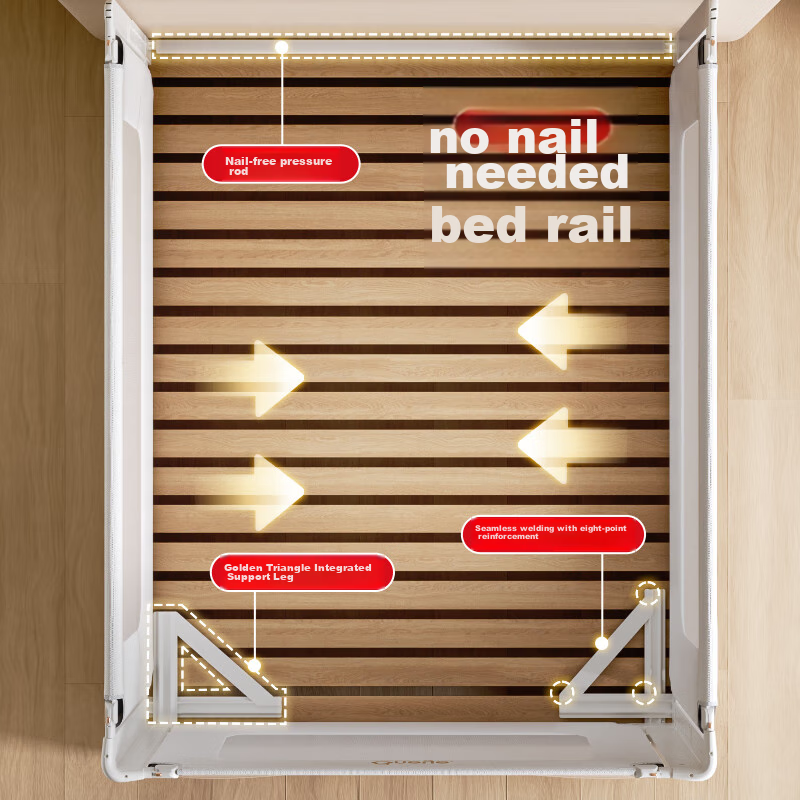 Wanya K3 Baby Crib Guardrail - Fall Prevention Bed Rail