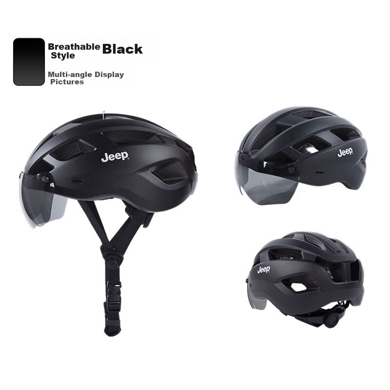 Jeep Integrated Bicycle Helmet with Goggles