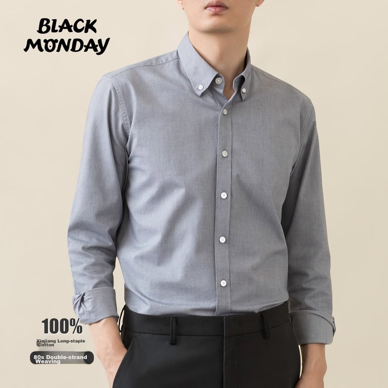 BLACKMONDAY Pure Cotton Flannel Shirt