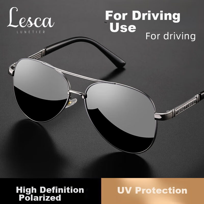 LESCA LUNETIER Unisex UV Sunglasses - Polarized Night Vision