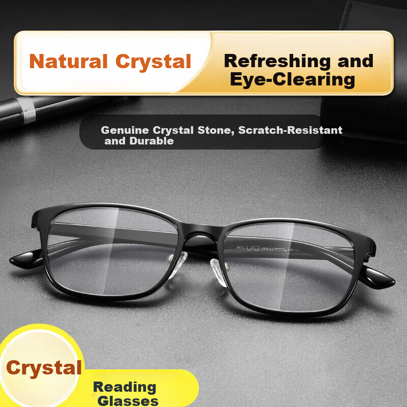 Bertha Natural Crystal Reading Glasses
