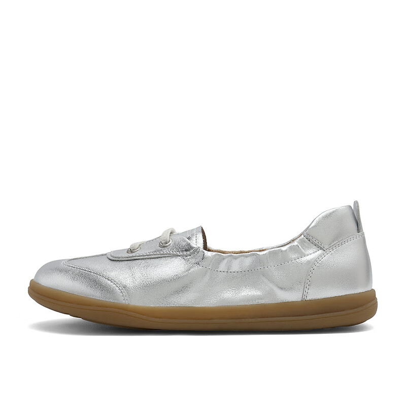 SENDA Women's Soft Leather Flat Slip-On Casual Sneakers 4WGF3CA4