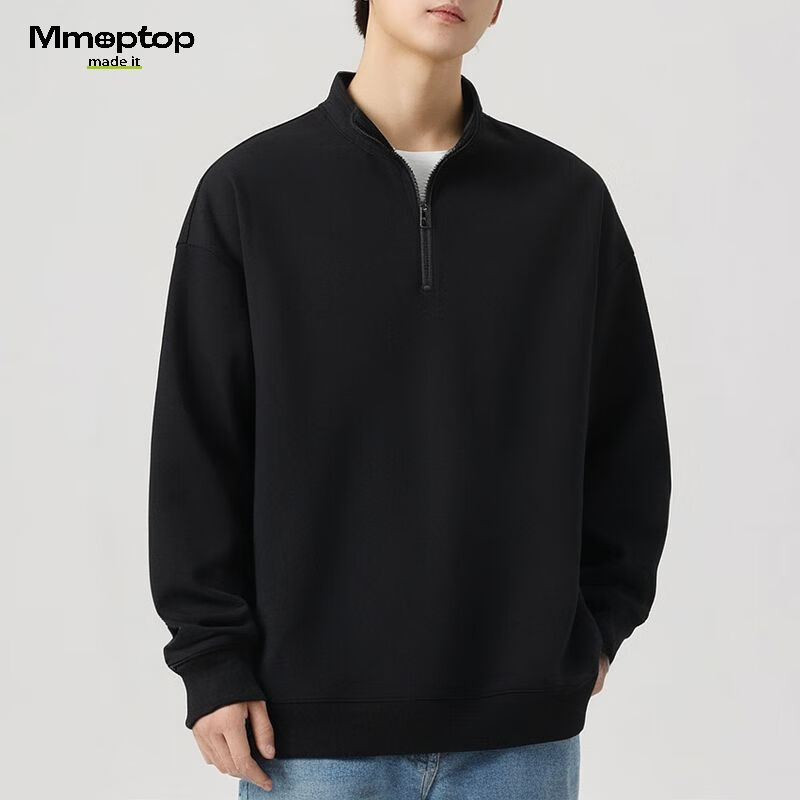 MMOPTOP American-Style Half-Zip Sweatshirt