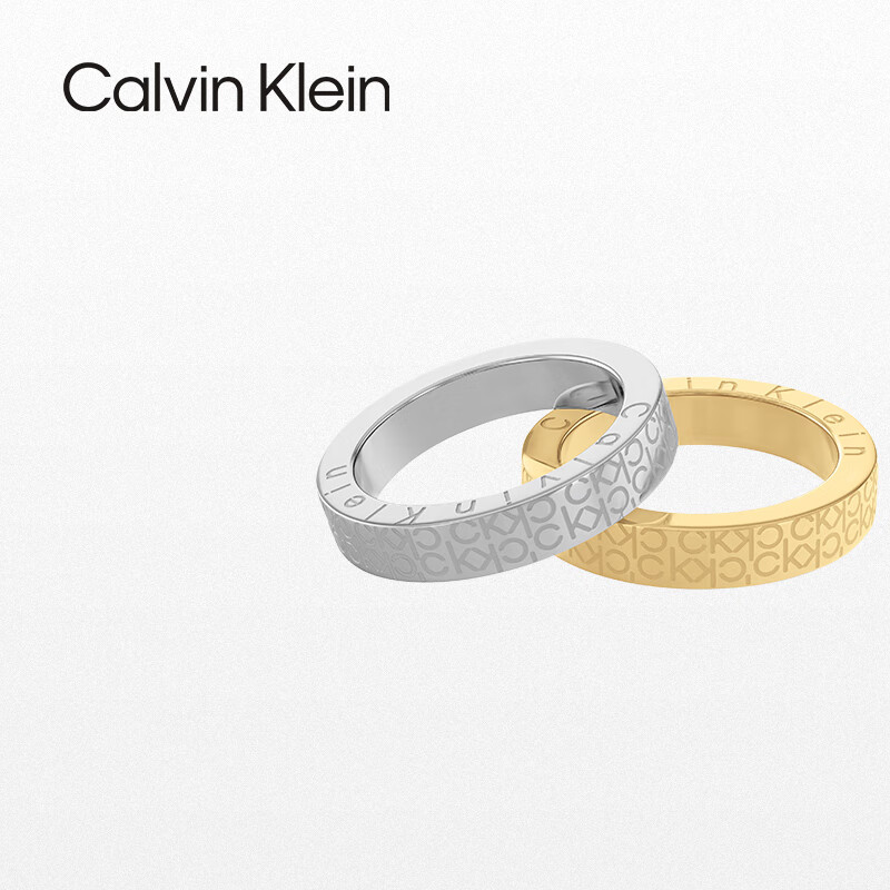 Calvin Klein CK Vintage Floral Ring Pair for Women