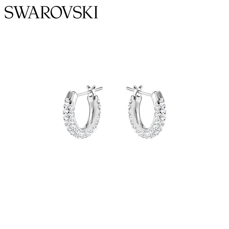 Swarovski Dextera Simple Stud Earrings - Gold Plated