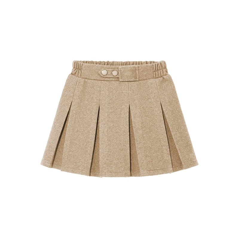 LUOBOBEIBEI Girls' Pleated Skirt - Korean Style Preppy