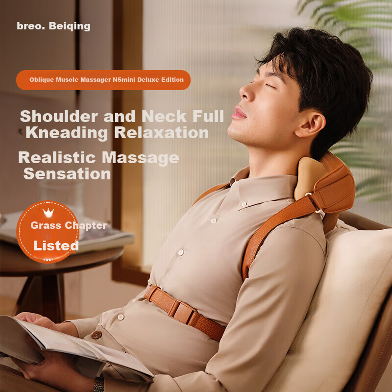 Breo C2 Cervical Massager - Neck & Shoulder Kneading Heating Massager