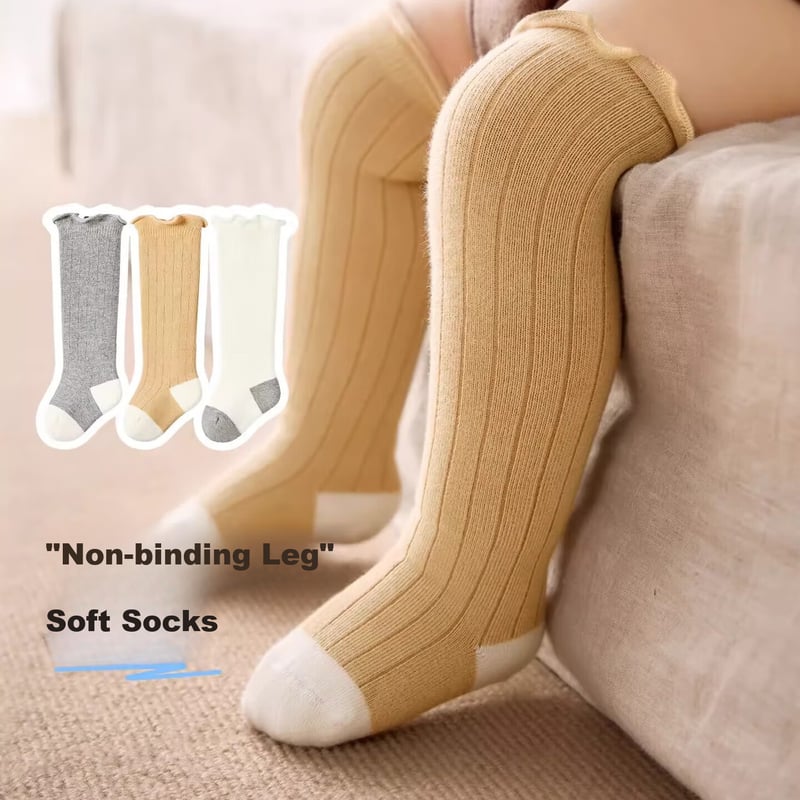 Niduoxiong Kids Socks - Cozy Over-Knee Triple Pack