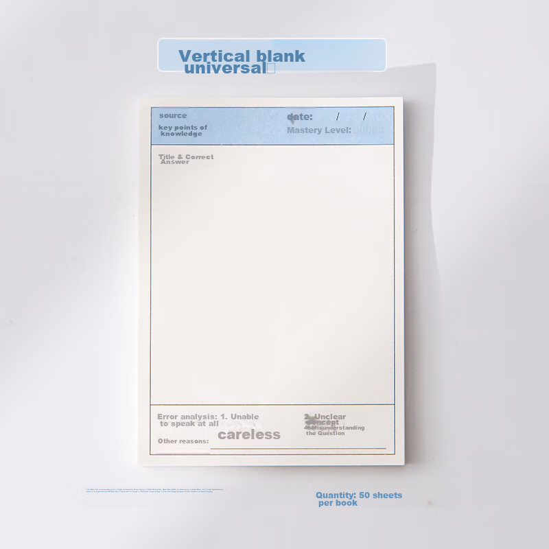 Touch Fish Error Correction Sticky Notes 5-Pack