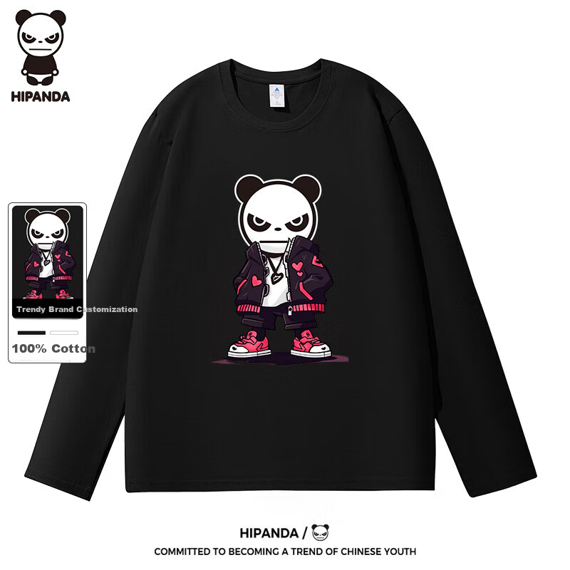 HIPANDA Men's Long Sleeve Cotton T-Shirt