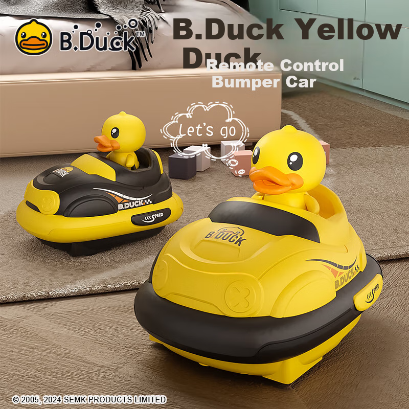 B.DUCK Little Yellow Duck Two-Player Battle Bumper Remote Control Car