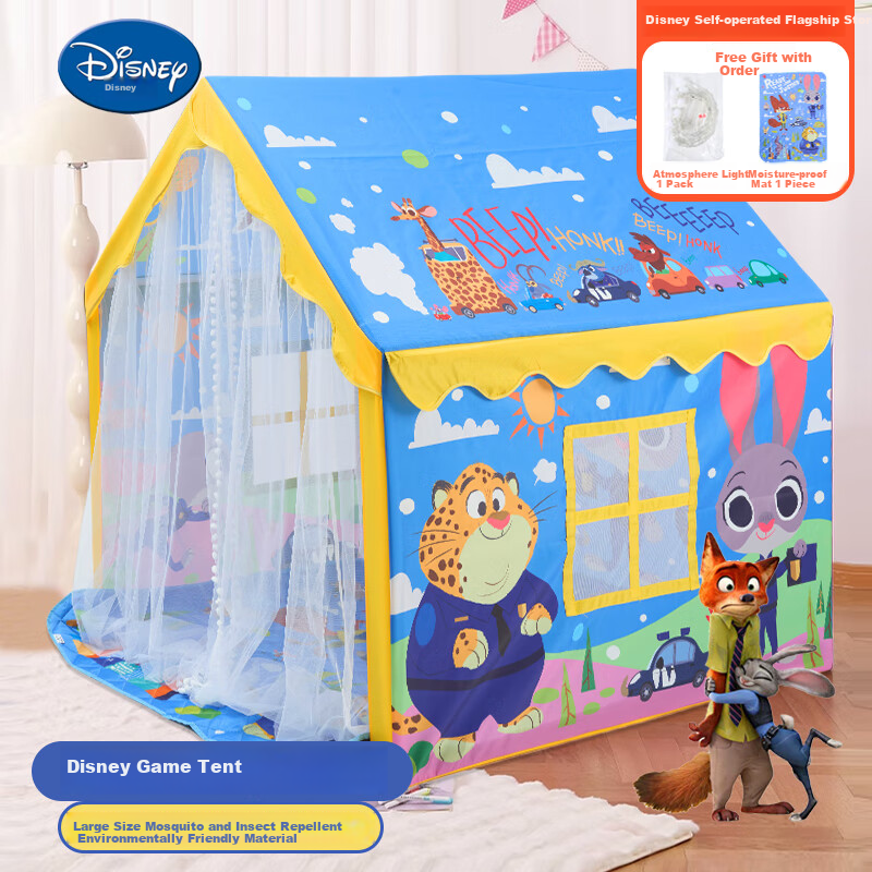 Disney Toy Story Kids' Play Tent, Indoor Mini House with LED & Mat