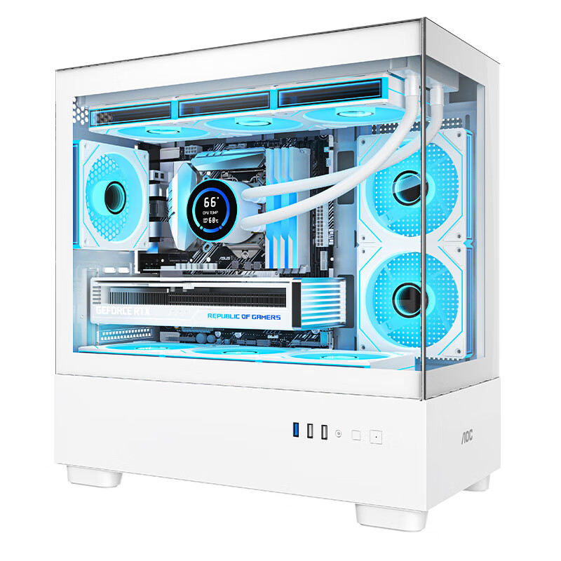 AOC CG393W White Gaming Desktop Case