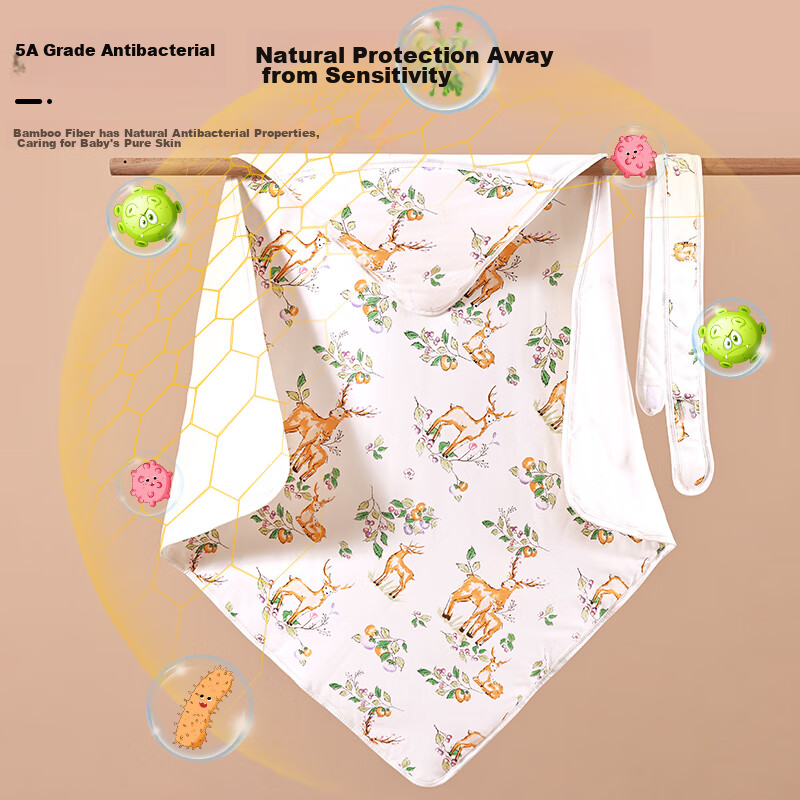 Tongyan Baby Swaddle Blanket - Antibacterial Cotton Swaddling Cloth
