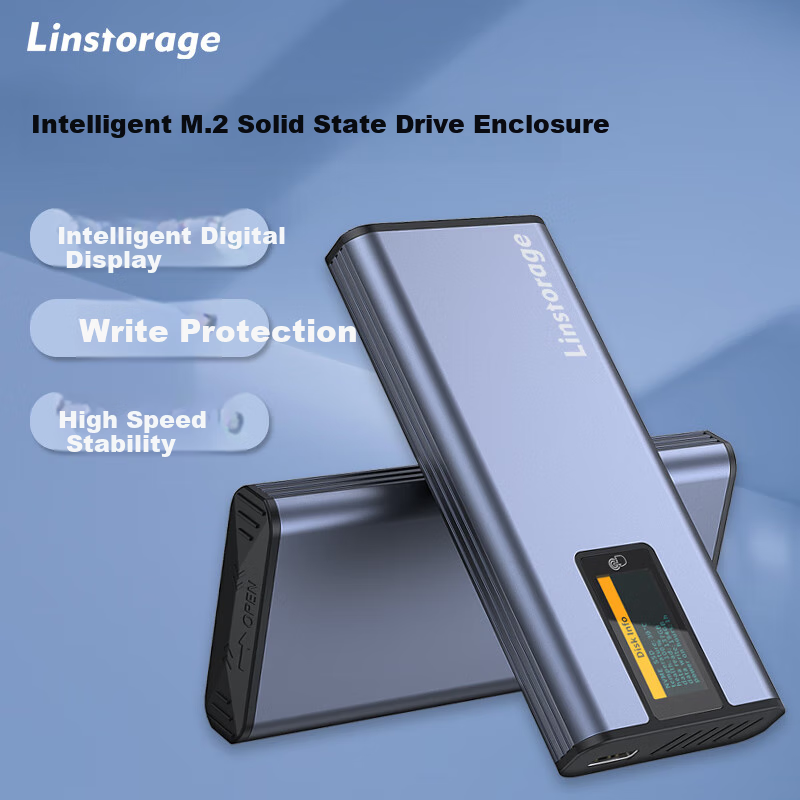 LINSTORAGE M.2 NVMe Dual-Slot SSD Enclosure