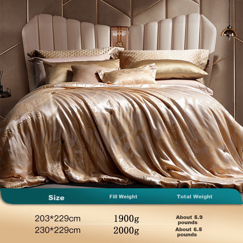 FUANNA 100% Mulberry Silk Winter Comforter