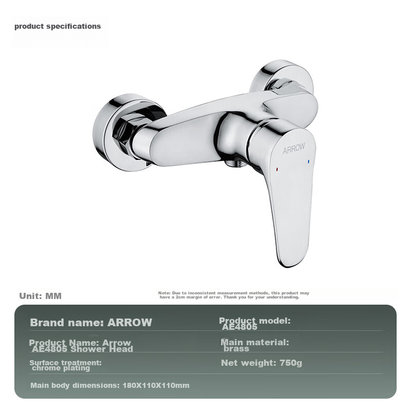 ARROW Bathtub Faucet AE4805M - Basic Hot & Cold Water Mixer