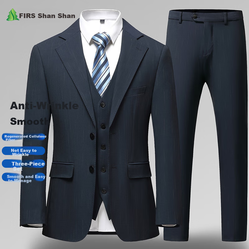 FIRS Three-Piece Men's Slim Fit Suit