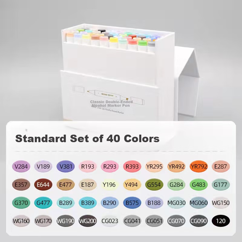 Aiersi IERS 107 Series Marker Set - 40 Colors