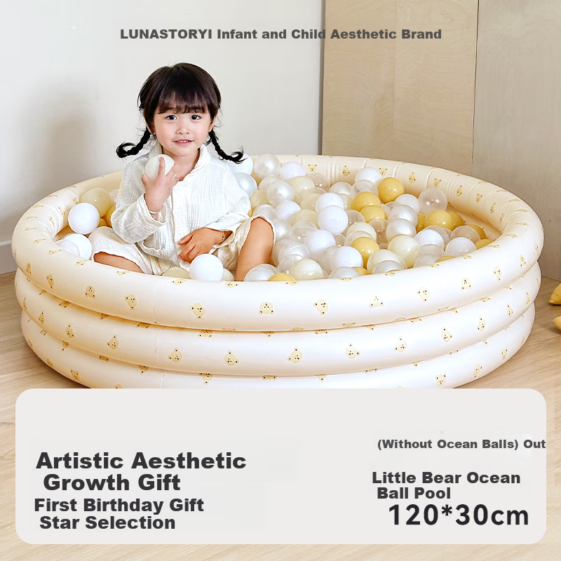 LUNASTORY Inflatable Ocean Ball Pool