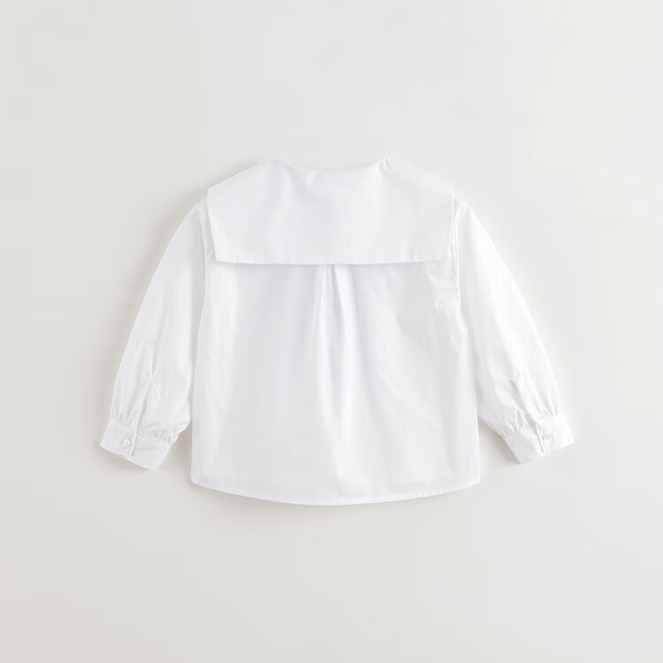 MARC&JANIE Girls' Butterfly Bow Collar Shirt